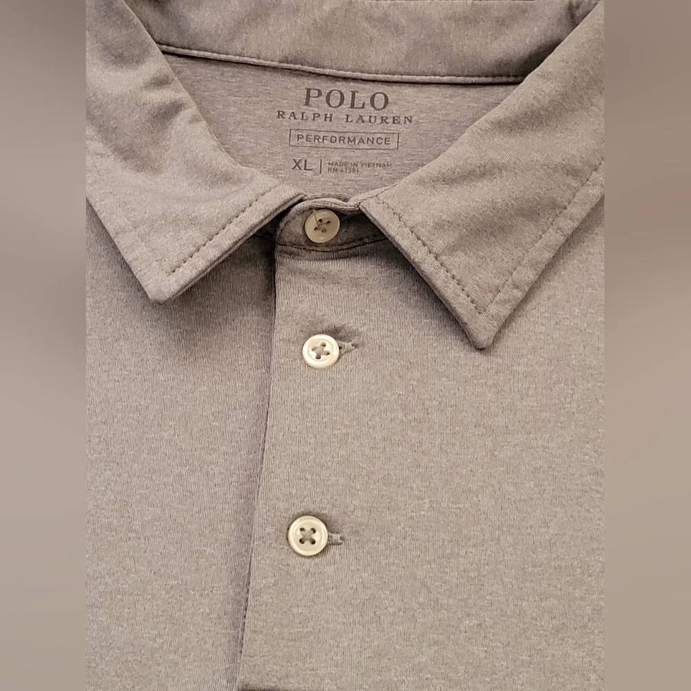 Ralph Lauren Pima Soft Grey Polo Shirt Size XL NWOT - Picture 9 of 11